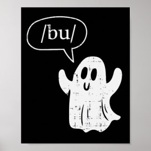 Halloween Speech Therapy Ghost Bu Boo Slp Kostüm Poster