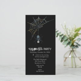 Halloween Spider and Webs Party Feiertagskarte