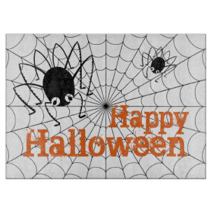 Halloween Spider and Webs Schneidebrett