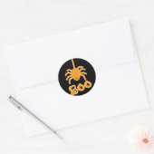Halloween Spider Boo Runder Aufkleber (Umschlag)