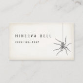 Halloween Spider Calling Card Telefonnummerkarte (Vorderseite)
