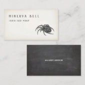 Halloween Spider Calling Card Telefonnummerkarte (Vorne/Hinten)