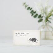 Halloween Spider Calling Card Telefonnummerkarte (Stehend Vorderseite)