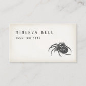 Halloween Spider Calling Card Telefonnummerkarte (Vorderseite)