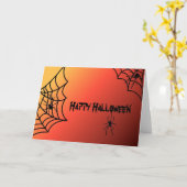 Halloween Spider Card Karte (Gelbe Blume)