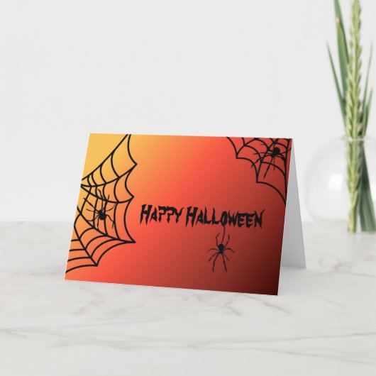 Halloween Spider Card Karte (Vorderseite)