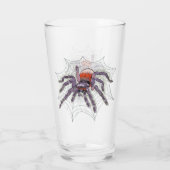 Halloween Spider Creepy Fun Glas (Rückseite)