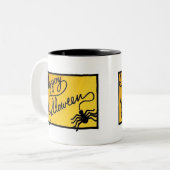 Halloween Spider Decoration Zweifarbige Tasse (Vorderseite Links)