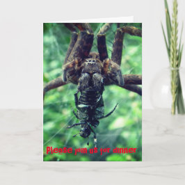 Halloween Spider Dinner Einladung