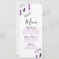 Halloween Spider Doodles Geburtstagsmenü