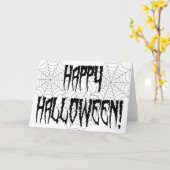 Halloween Spider Fingers und Web Karte (Gelbe Blume)