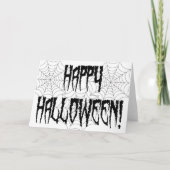 Halloween Spider Fingers und Web Karte (Vorderseite)