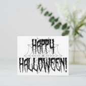 Halloween Spider Fingers und Web Postkarte (Stehend Vorderseite)