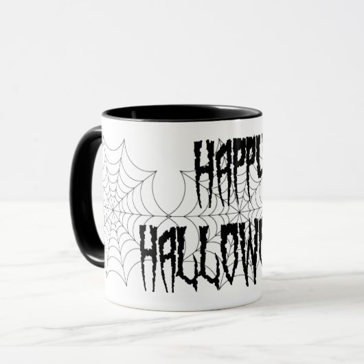 Halloween Spider Fingers und Web Tasse (Vorderseite Links)