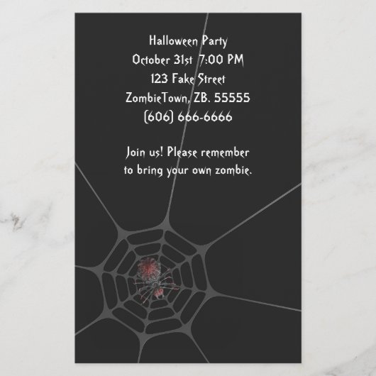 Halloween Spider - Flyer (Vorne)