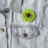 Halloween Spider Hexe mit Candy Round Button (Beispiel)