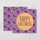 Halloween Spider Hexenhut Candy Lila (Vorne/Hinten)