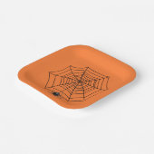 Halloween Spider im Web Pappteller (Gewinkelt)