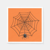 Halloween Spider im Web Serviette (Vorderseite)