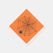 Halloween Spider im Web Serviette (Ecke)