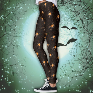 Halloween Spider in einem Web Julie de Graag Muste Leggings
