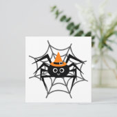 Halloween Spider in Web-Shirts und Geschenke Karte (Stehend Vorderseite)