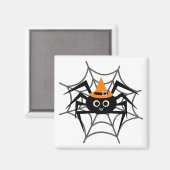 Halloween Spider in Web-Shirts und Geschenke Magnet (Vorderseite/Rückseite)