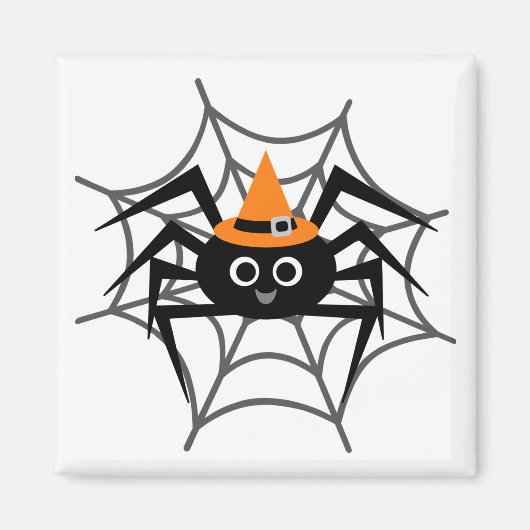 Halloween Spider in Web-Shirts und Geschenke Magnet (Vorne)