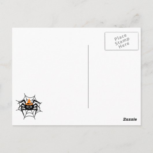 Halloween Spider in Web-Shirts und Geschenke Postkarte (Rückseite)