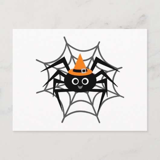 Halloween Spider in Web-Shirts und Geschenke Postkarte (Vorderseite)