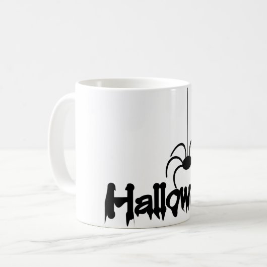 Halloween Spider Kaffeetasse (Vorderseite Links)
