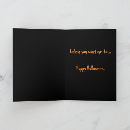 Halloween Spider Karte (Innenseite)