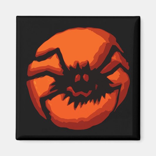 Halloween Spider Kürbislaterne Magnet (Vorne)