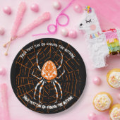 HALLOWEEN SPIDER KUSTOMIZABLE PAPPTELLER (Party)