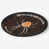 HALLOWEEN SPIDER KUSTOMIZABLE PAPPTELLER (Schrägansicht)