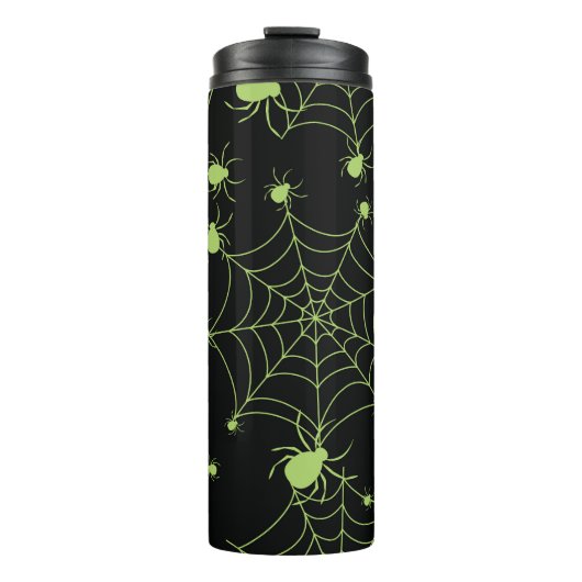 Halloween Spider Net Creative Pattern Thermosbecher (Vorderseite)