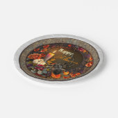 Halloween-Spider Pappteller (Schrägansicht)