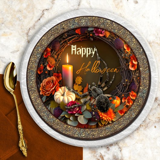 Halloween-Spider Pappteller