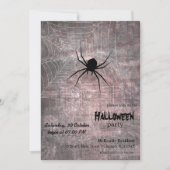 Halloween Spider Party Einladung (Vorderseite)