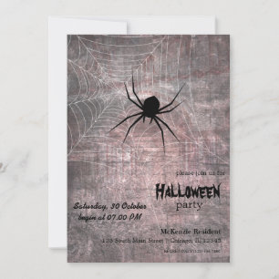 Halloween Spider Party Einladung
