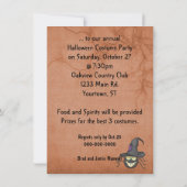 Halloween Spider Party Einladung (Rückseite)