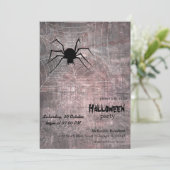 Halloween Spider Party Einladung (Stehend Vorderseite)
