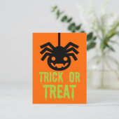 Halloween Spider Postkarte (Stehend Vorderseite)