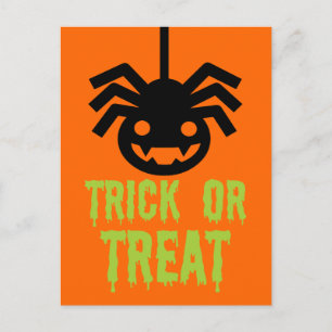 Halloween Spider Postkarte