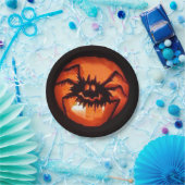 Halloween Spider Pumpkin Pappteller (Party)