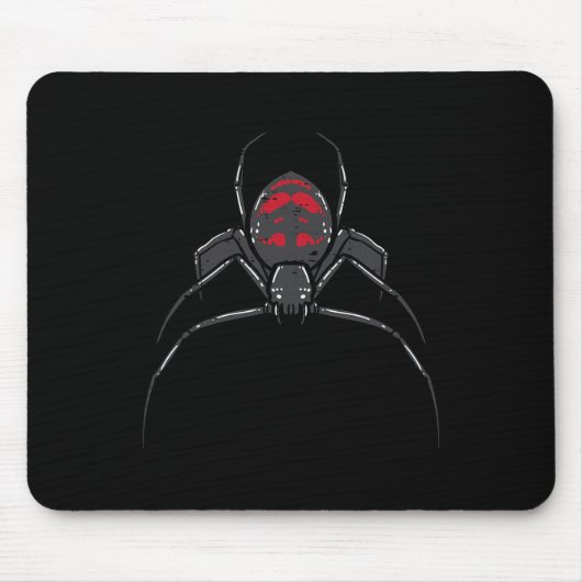 Halloween Spider Schwarze Witwe Kostüm Männer Jung Mousepad (Vorne)