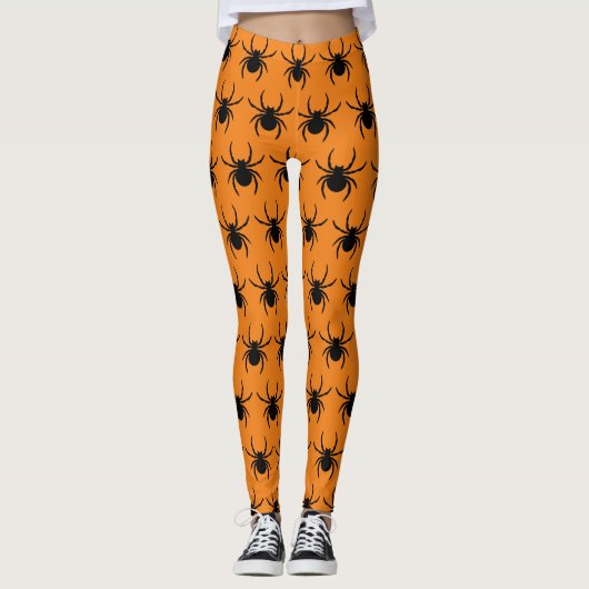 Halloween Spider Trick oder Treat Gothic Fun Party Leggings (Vorderseite)