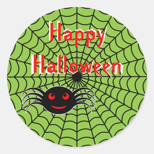 Halloween Spider und Web Stickers (Vorderseite)