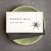 Halloween Spider Visitenkarte