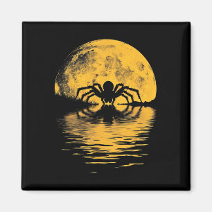 Halloween Spider Vollmond Beängstigende spöttische Magnet
